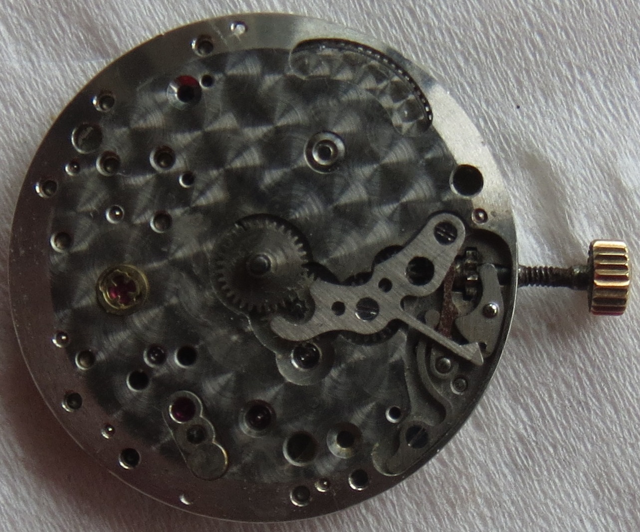 Jaeger LeCoultre mens wristwatch movement caliber 818, 21 mm. in diameter