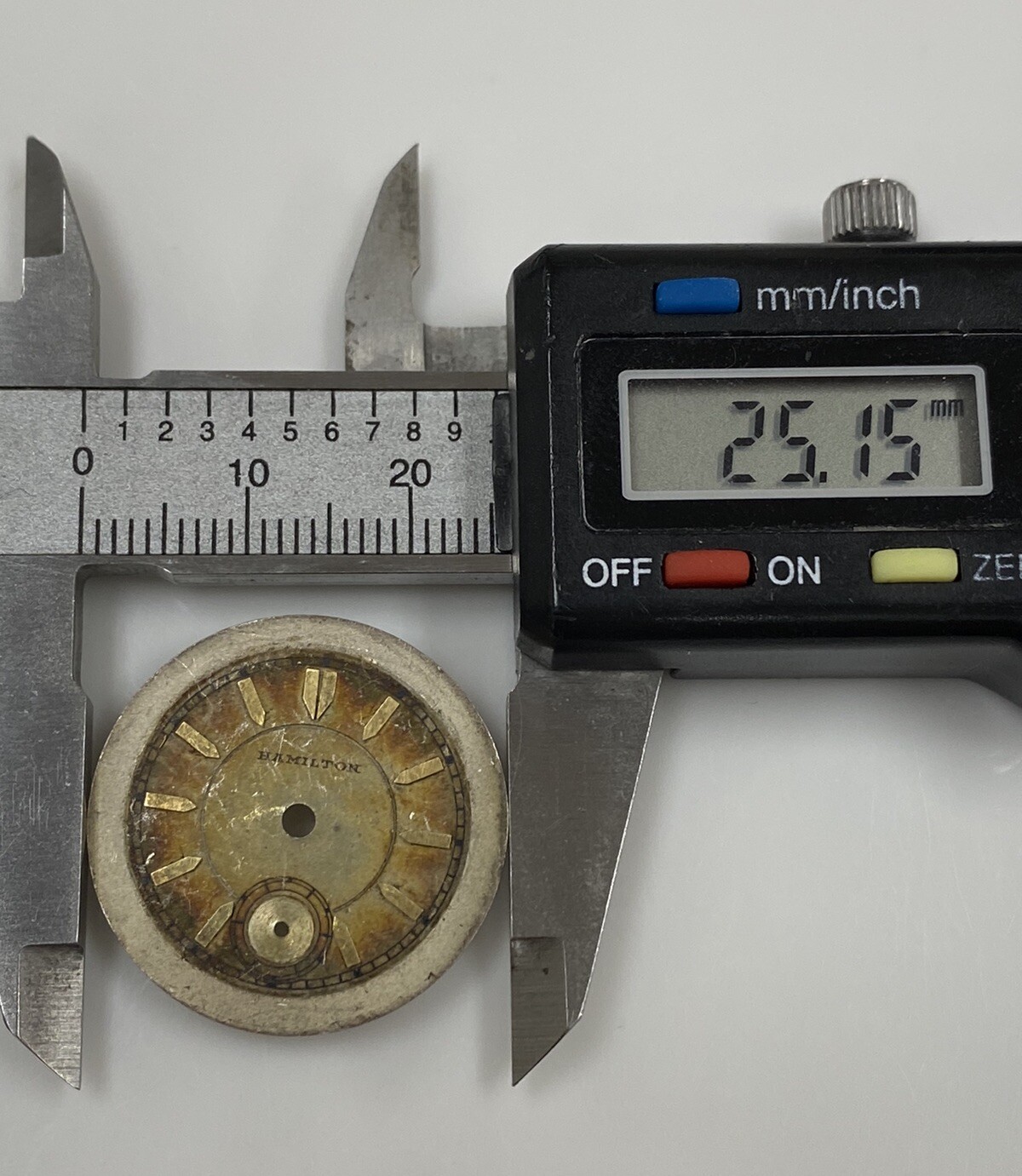 Original Vintage Hamilton Caliber 987F Dial