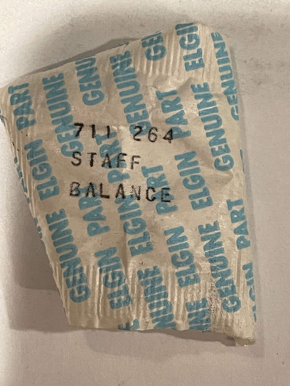 Elgin Factory balance staff for 13/0s grade 711 thru 719 movements