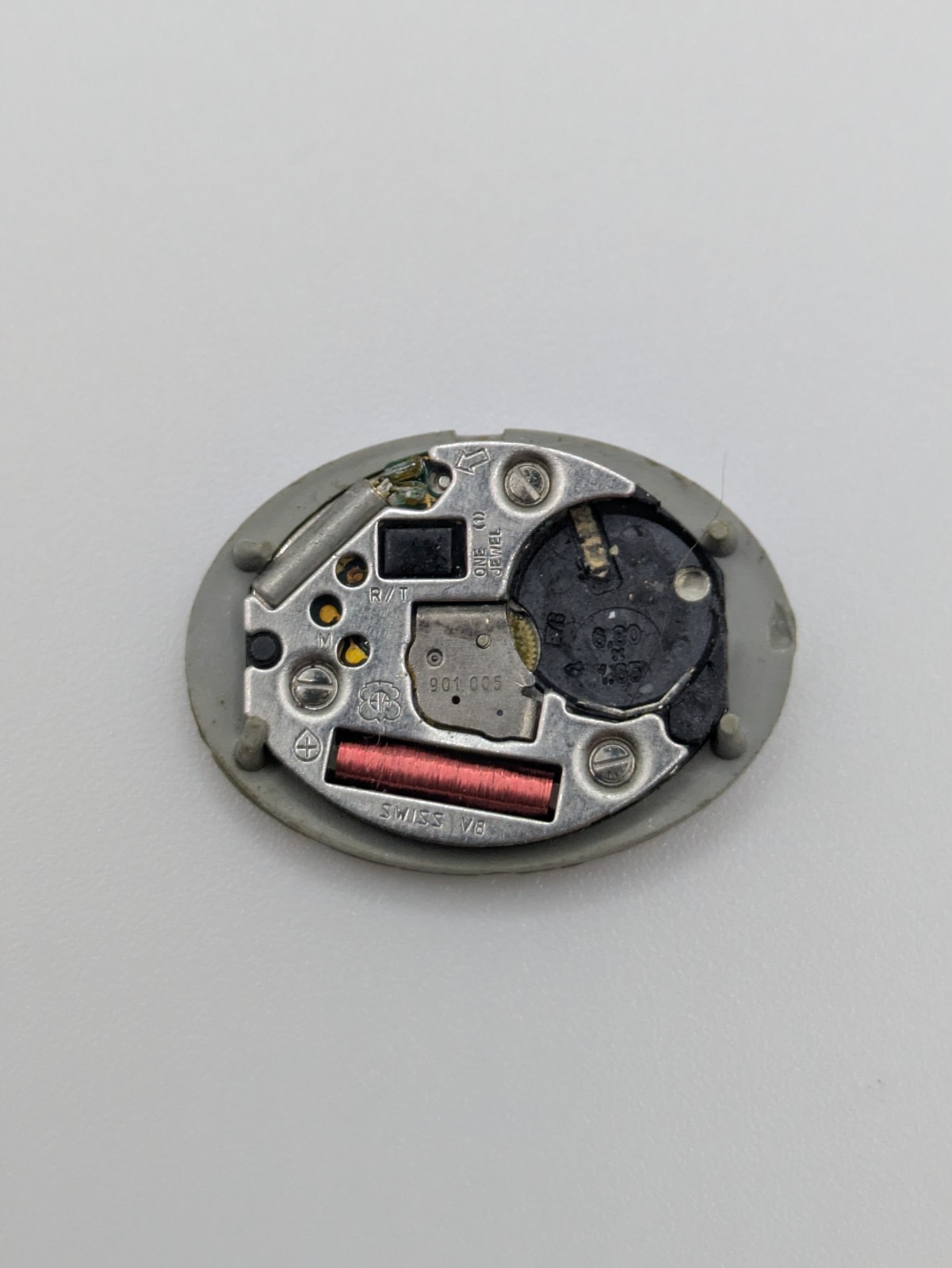 Rotary ETA 901.005 Quartz Watch Movement 1 Jewel Swiss Parts Repair 14.2mm