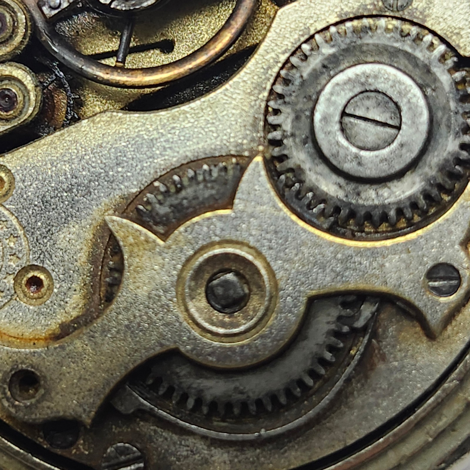 Swiss Hermes Pin-Set Cylinder Pocket Watch Movement & Case Parts Repair