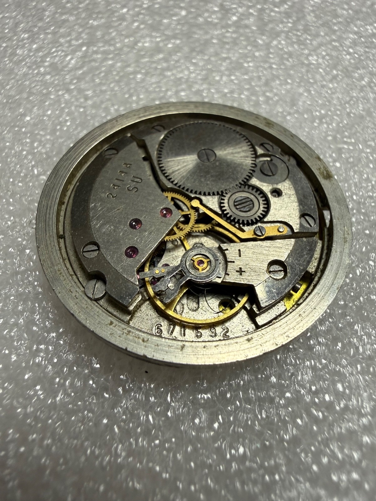 Watch movement USSR Vostok Cal.2414A plus Dial.For parts.