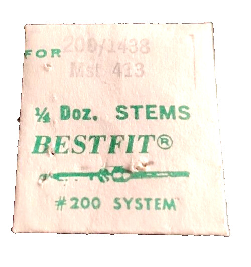 MST 413 Winding Stem watch part #200/1438 “one” stem Roamer Medana Meyer Studeli