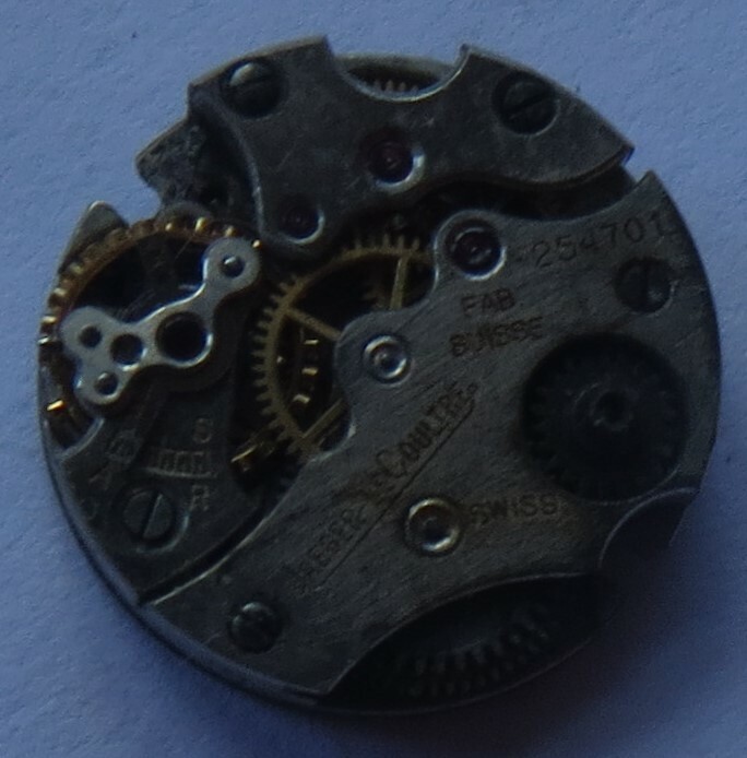 Jaeger LeCoultre lady wristwatch movement & dial 15 mm. in diameter
