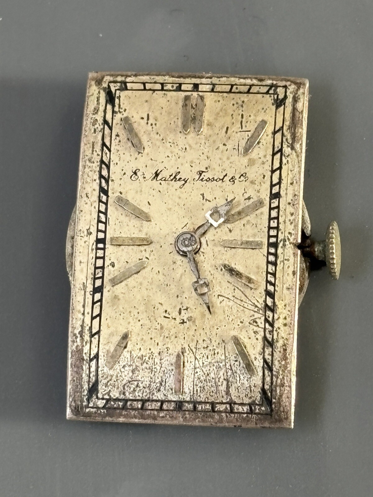 Vintage Mathey Tissot & Co. 15 Jewel Tank Movement – Parts