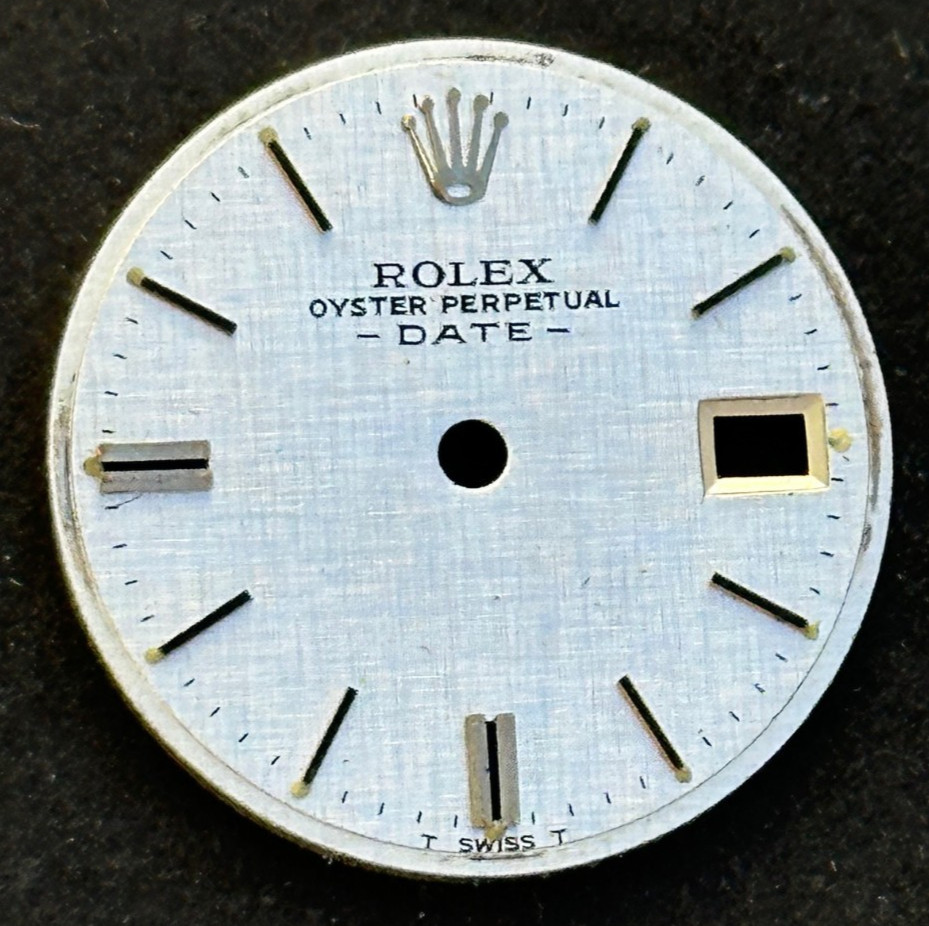 Vintage Rolex Oyster Perpertual Date Watch Dial For 26mm Case 6517 6519 6917