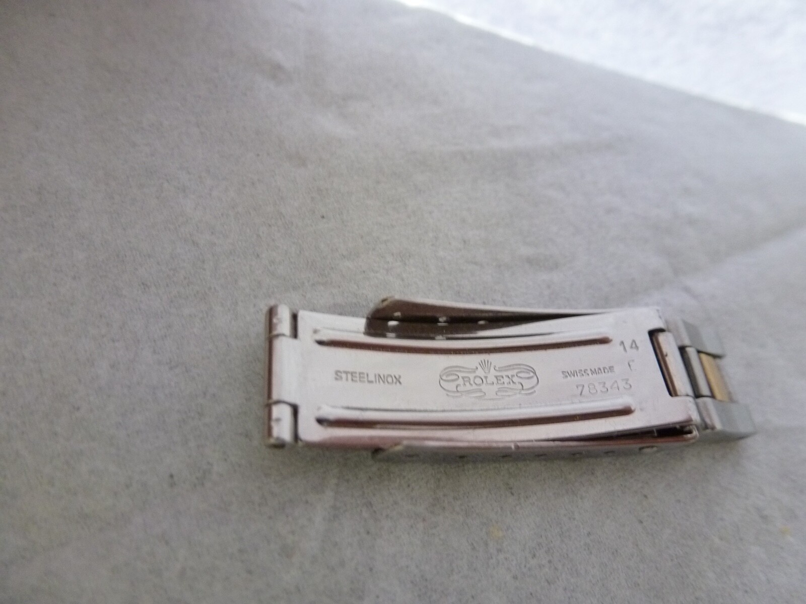Vintage Genuine Rolex Datejust 78343-14 11mm Buckle used Watch Bracelet 13mm