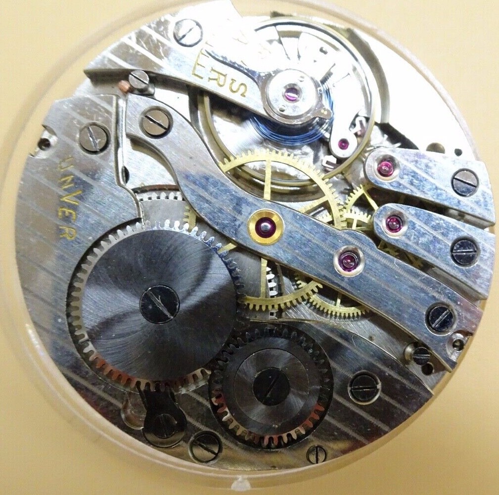 unver watch movement dial,hands17 jewel mit funktion for parts (Z57)