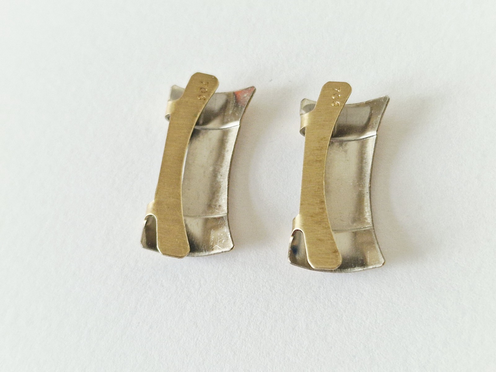 Omega Bracelet End Piece/Link Gilt Reference 706 Genuine (x2)