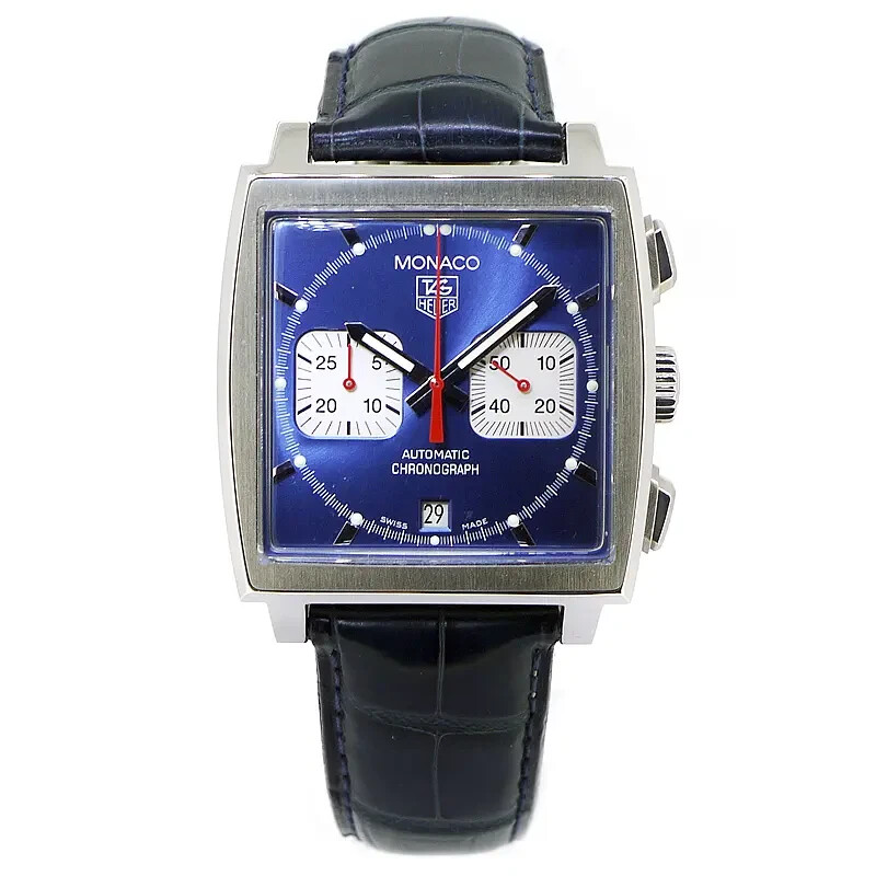 TAG Heuer Monaco blue chronograph dial plastic glass steel surround parts CW2113