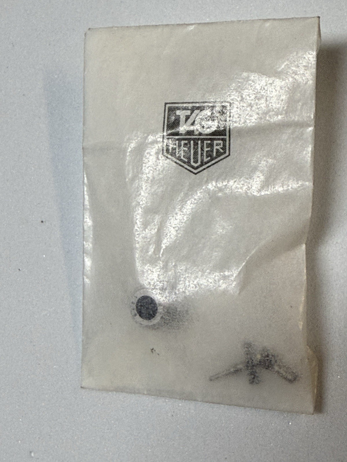 Tag Heuer Watch Crown And Parts, Marked KY 1218, 6.61mm x 5.12mm Parts Or Repair