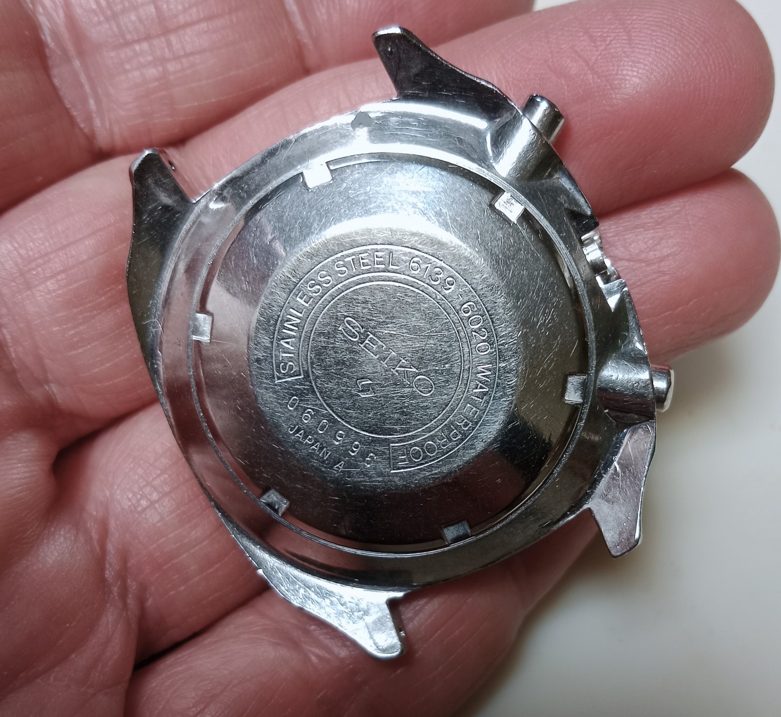 Seiko Vintage Watch Case Ref.6139-6020, Steel, 40mm, Year 1970