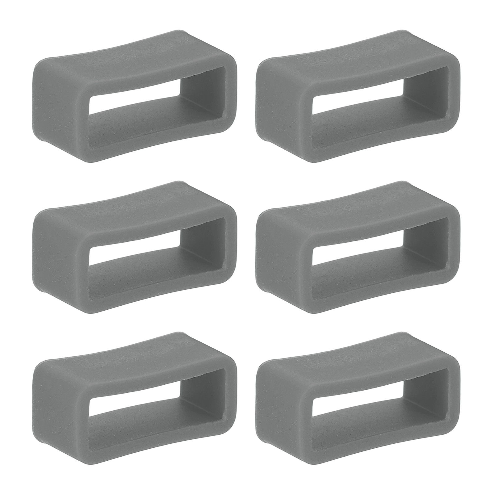 6 Pieces Silicone Watch Band 16mm Grey for [Brand]