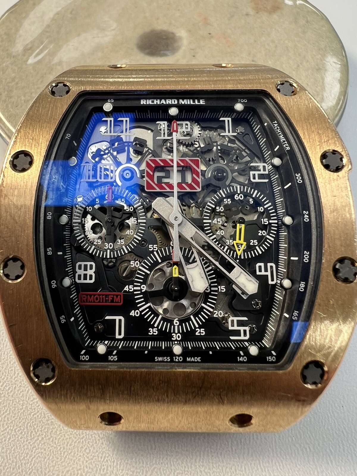 Replacement Glass Dial Fits Richard Mille RM011-FM
