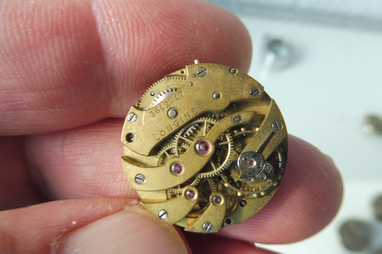 Longines – watch mechanism, antique Longines mechanism 3612217
