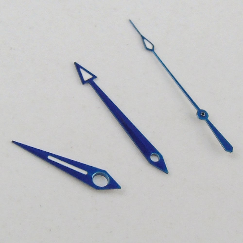 Replacement Repair Part Kit Blue Edge White Watch Hands Needles Fit For ETA 2824