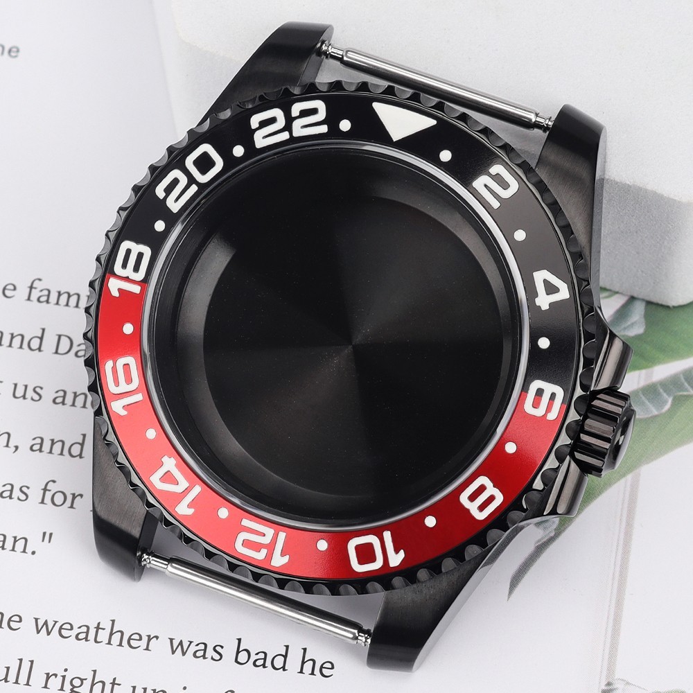 FEIYASHI Pepsi Bezel PVD STAINLESS 40mm Watch Case Sapphire For Seiko NH35 NH36