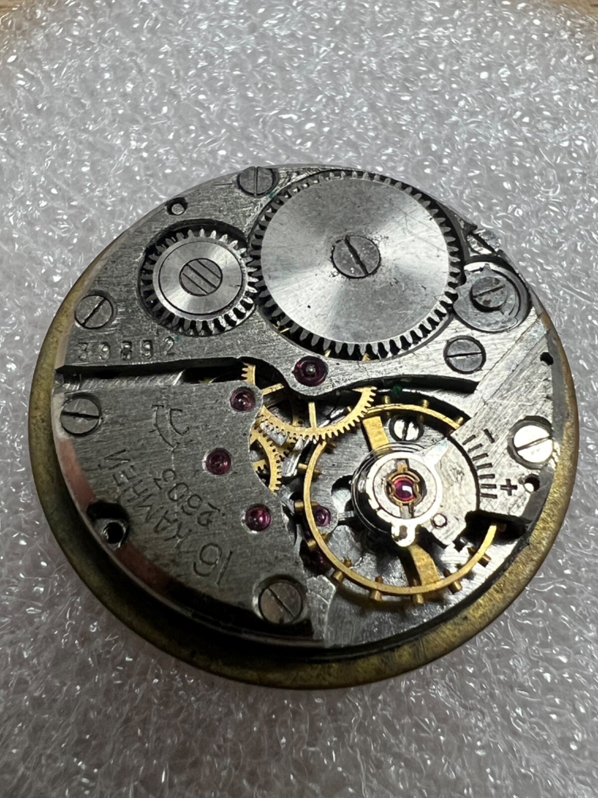 Watch movement USSR Raketa Cal.2603 plus Dial.For parts.