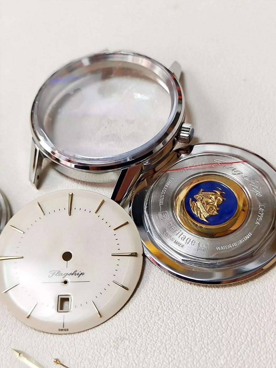 38.5mm Stainless Steel Watch Case With Band for 2895