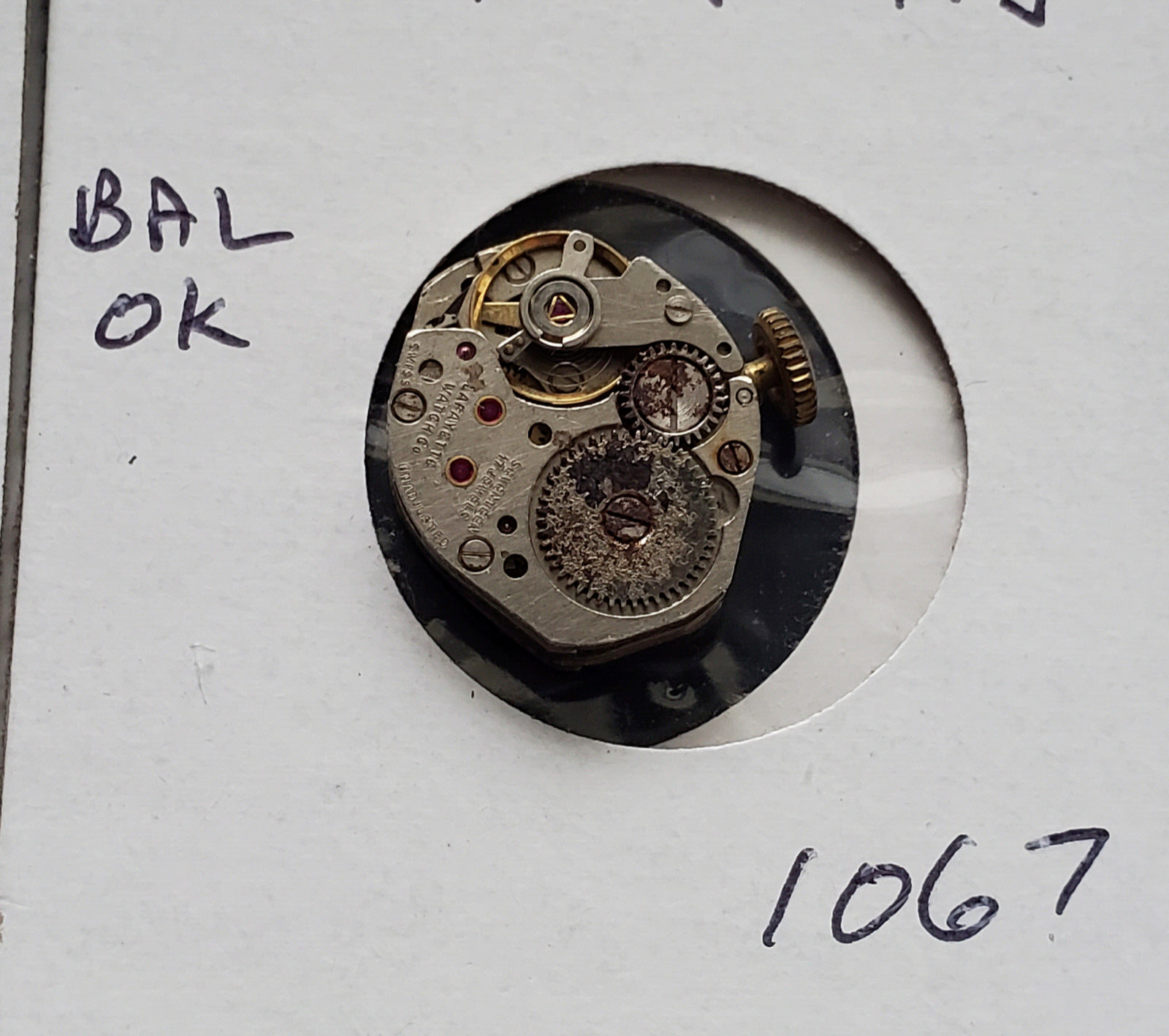 LADIES LAFAYETTE 17J WRIST WATCH MOVEMENT #1067