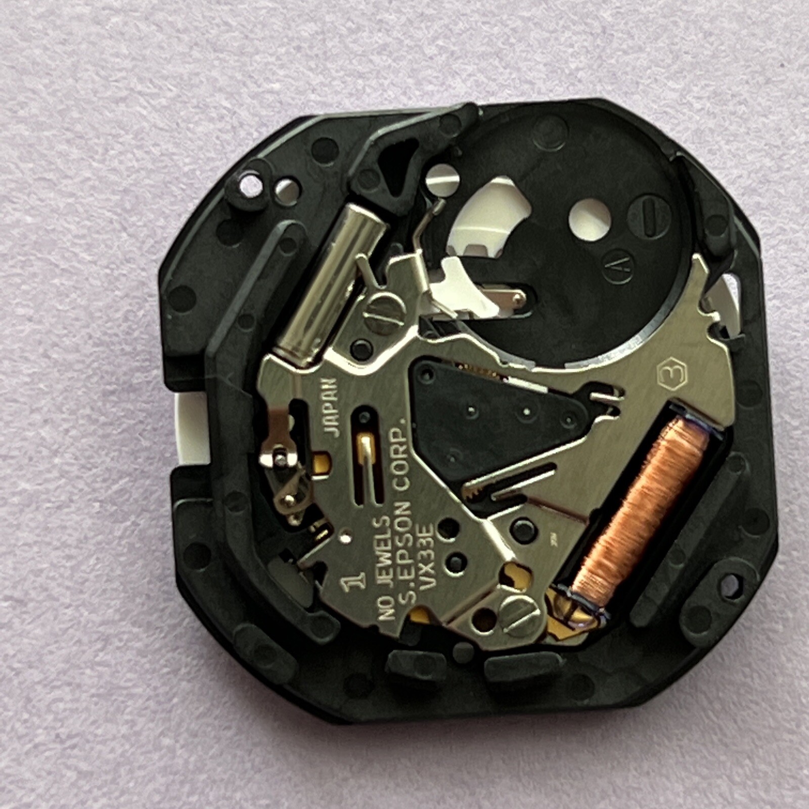 Seiko Hattori Epson VX33E Movement with Day Date @ 3 inc Battery and Stem 23.3mm