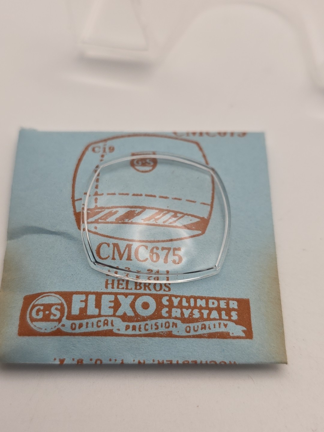 G-S Watch Crystal CMC675 Helbros 24.3X24.1