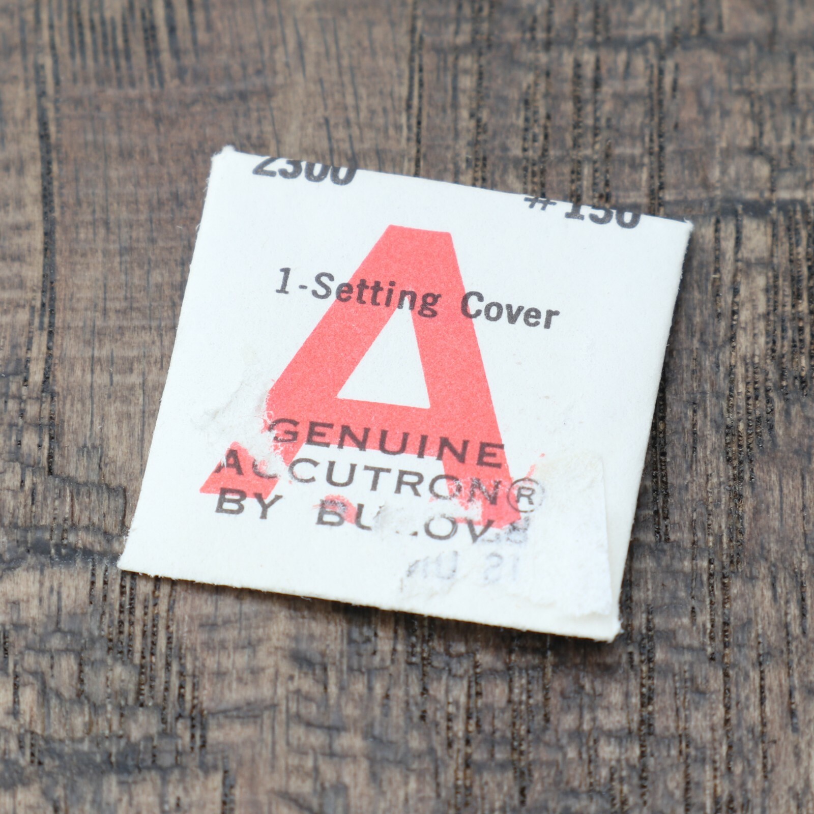 Vintage Genuine Original Bulova Accutron 2300 Part #150 Setting Cover (C5D7)