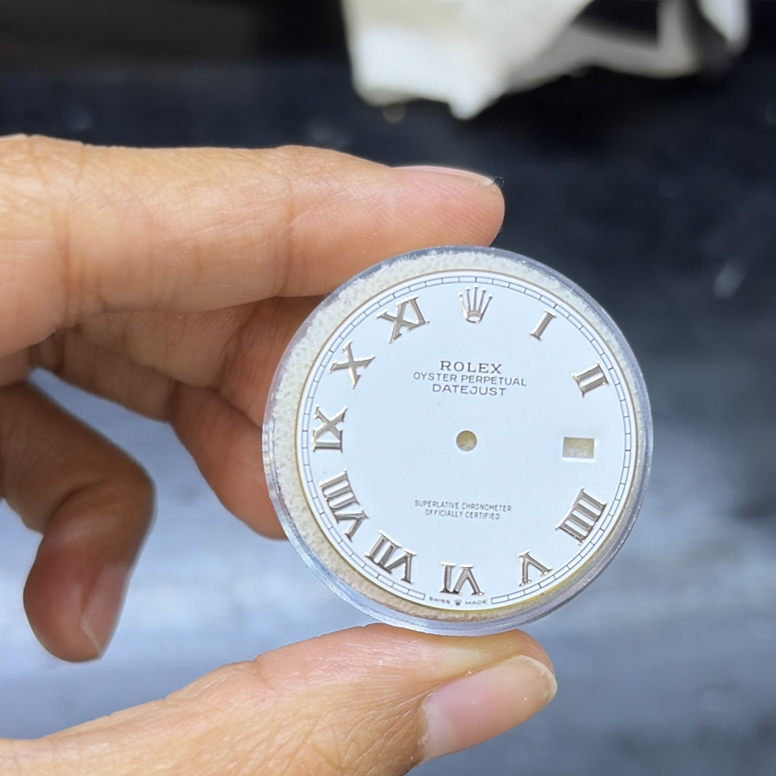 Rolex Datejust Dial White Roman Numerals Gold w/ Date 41mm 126334