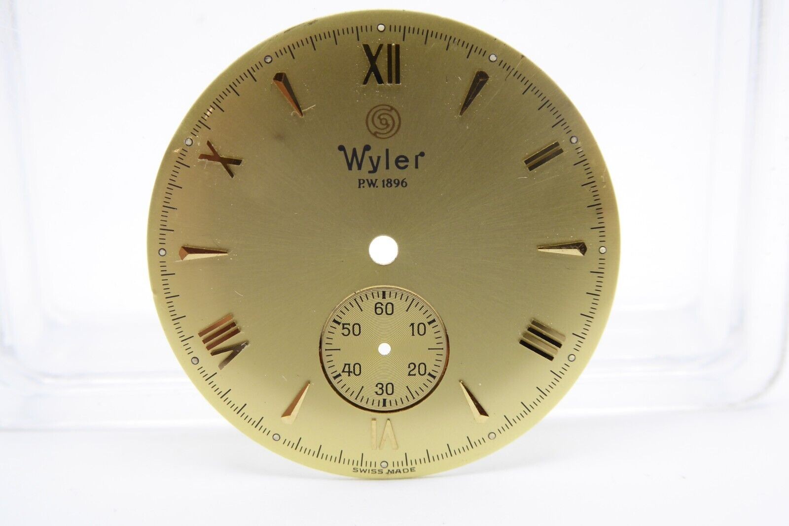 Wyler PW 1896 Sub Second dial