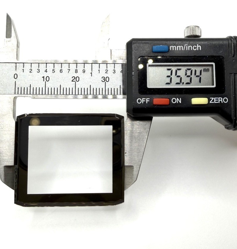 New Mineral Glass Crystal With Gold Trim Beveled Edge To Fit Bulova C9692056