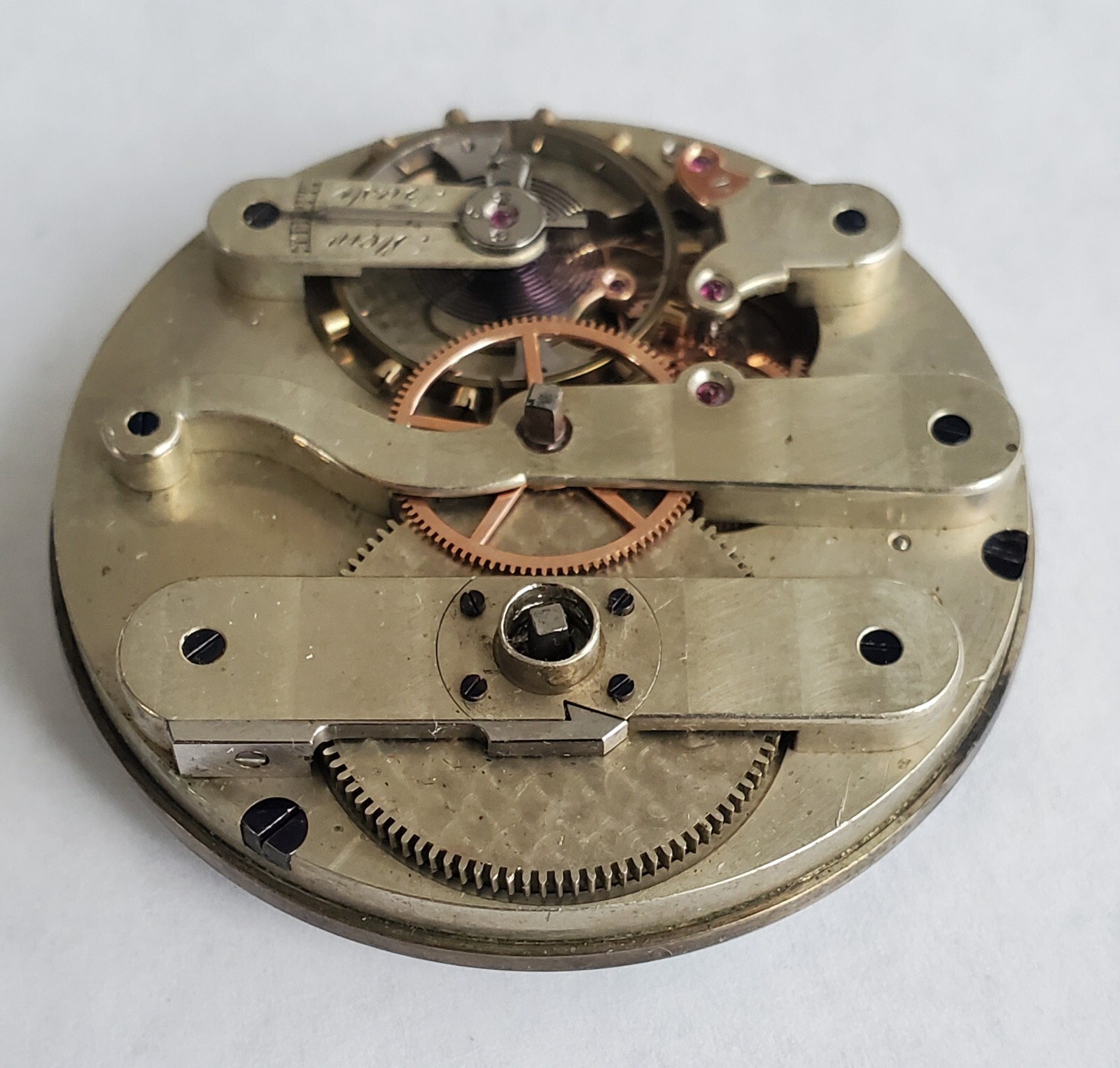 Running 46.5mm Magnificent High Grade Detent Chronometer Keywind Nickel Movement