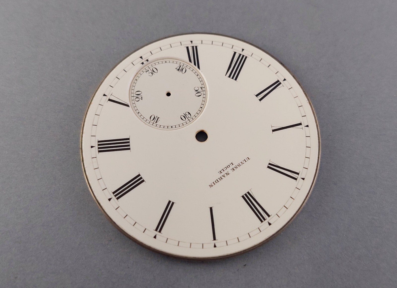 Original Antique ULYSSE NARDIN Porcelain DIAL. Excellent. Ca 1900’s