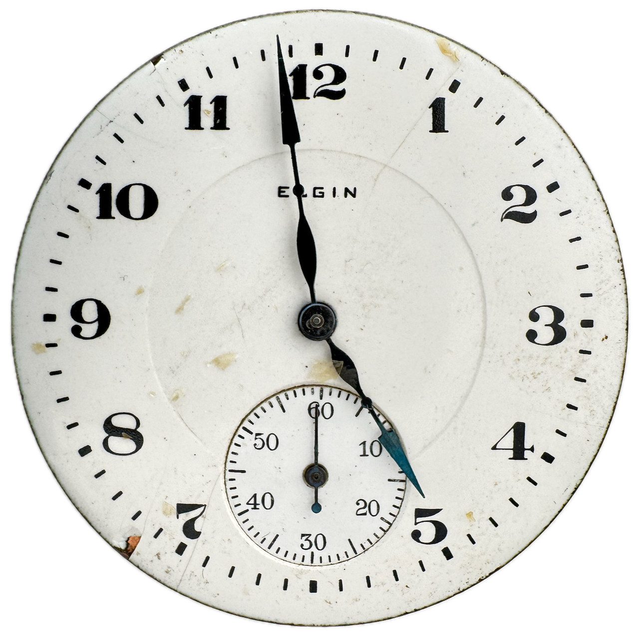 Antique 16s 1919 Elgin Double Sunk Mechanical Pocket Watch Movement 387 USA 17J