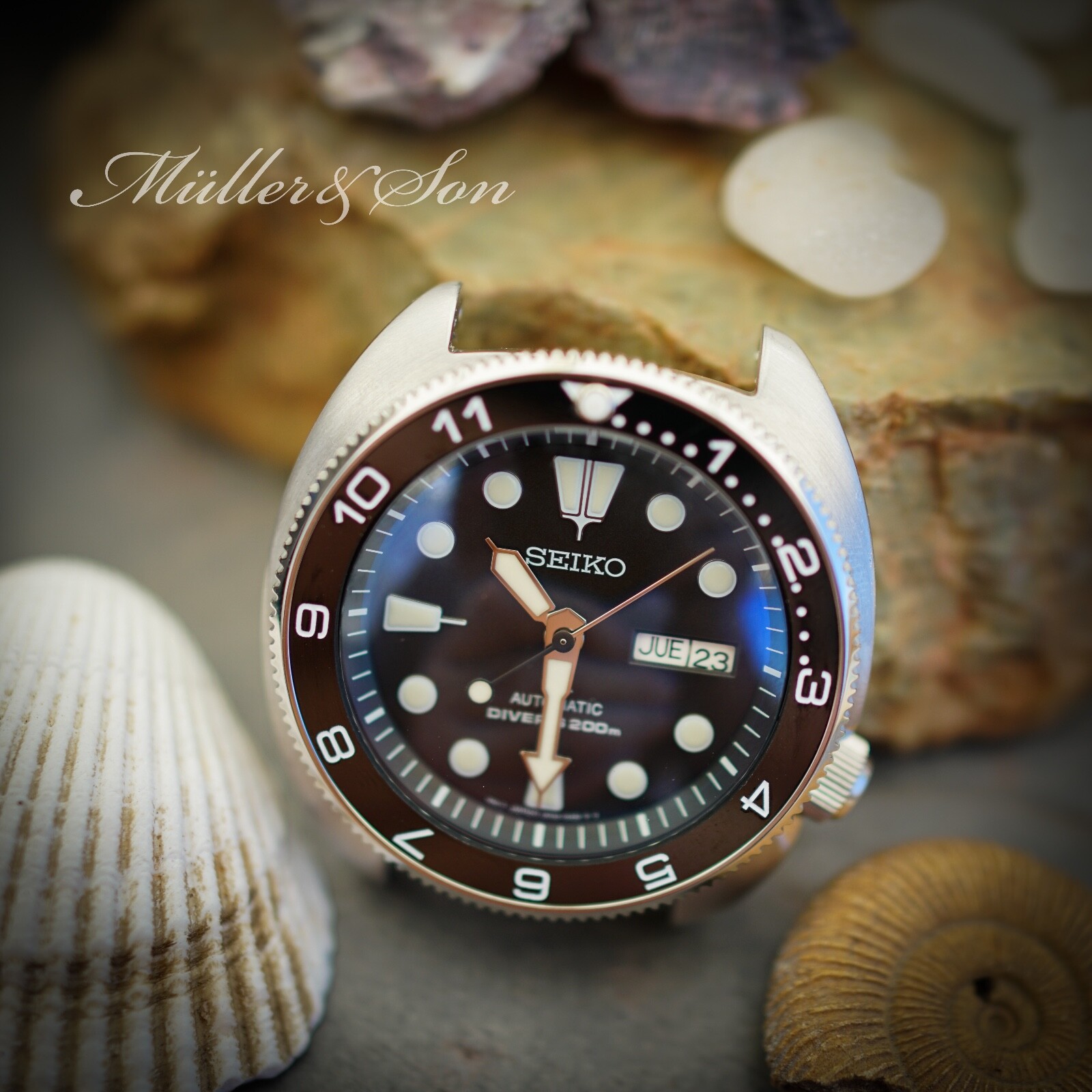 Ceramic Black Dual Time Bezel Insert for Seiko Turtle SRP ~ US Seller+Ships Fast
