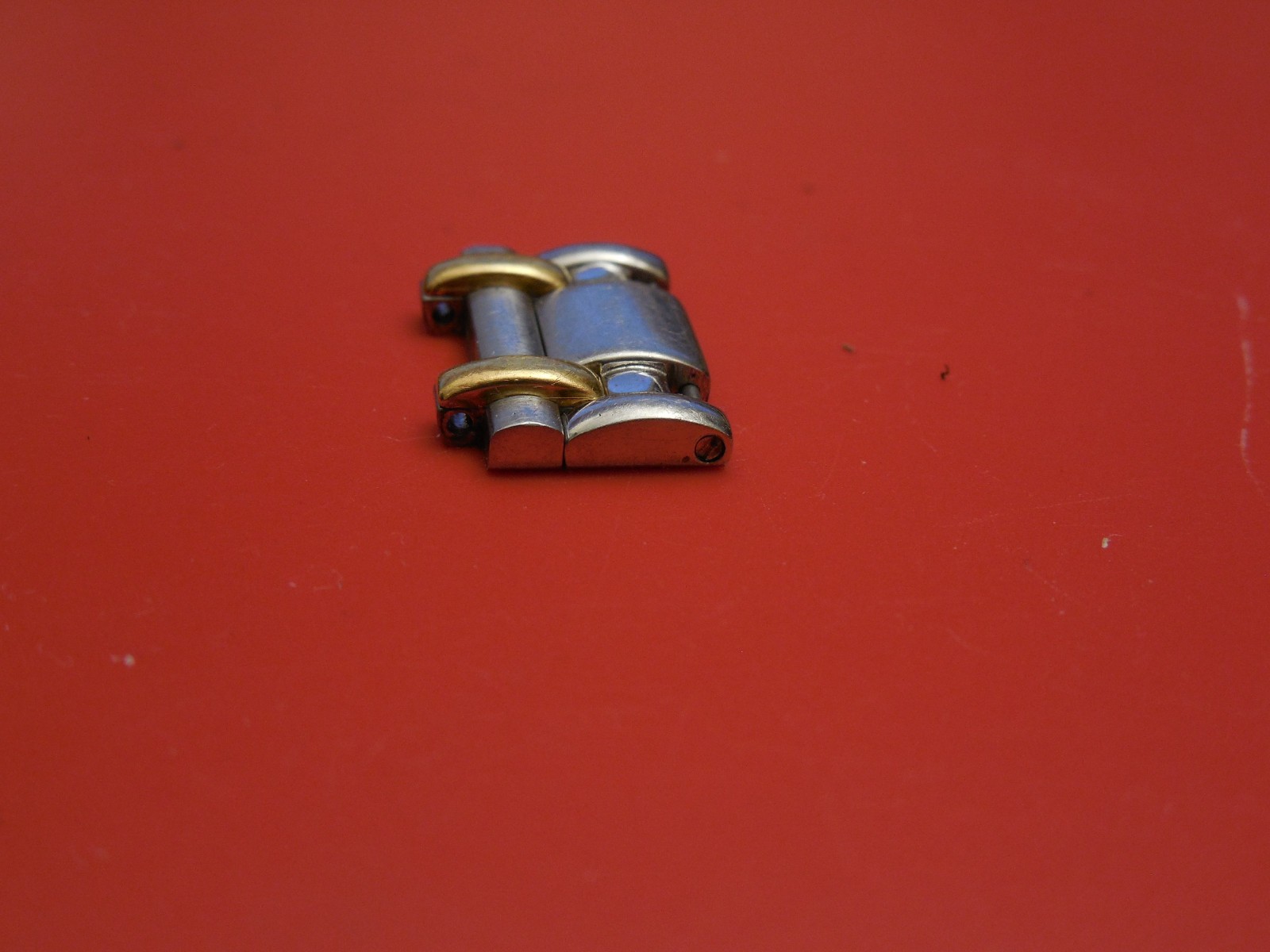 GENUINE CONCORD 18K / STEEL SARATOGA STRAP BAND BRACELET 18MM LINK CURVE TYPE