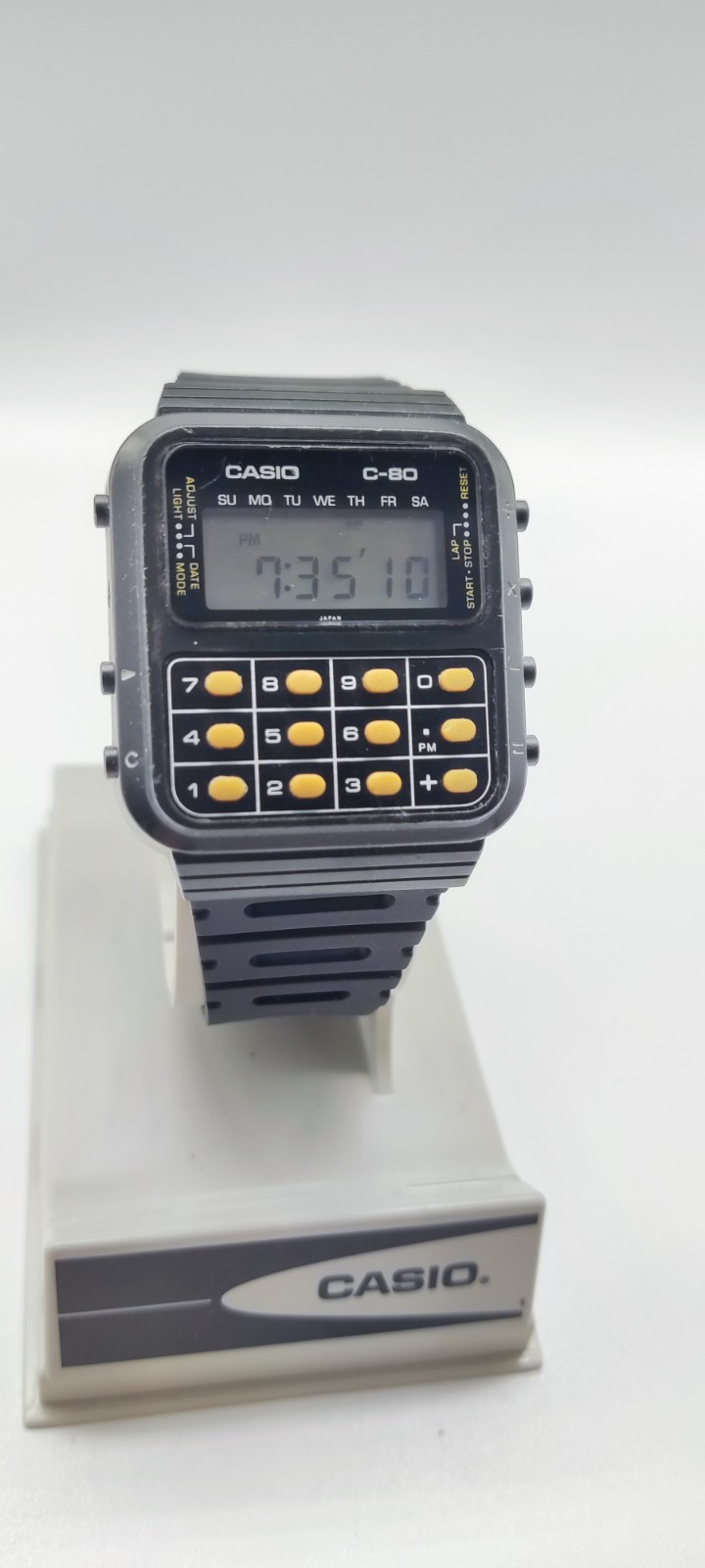 Casio C-80 Vintage Calculator Watch made in Japan – New Battery & Strap