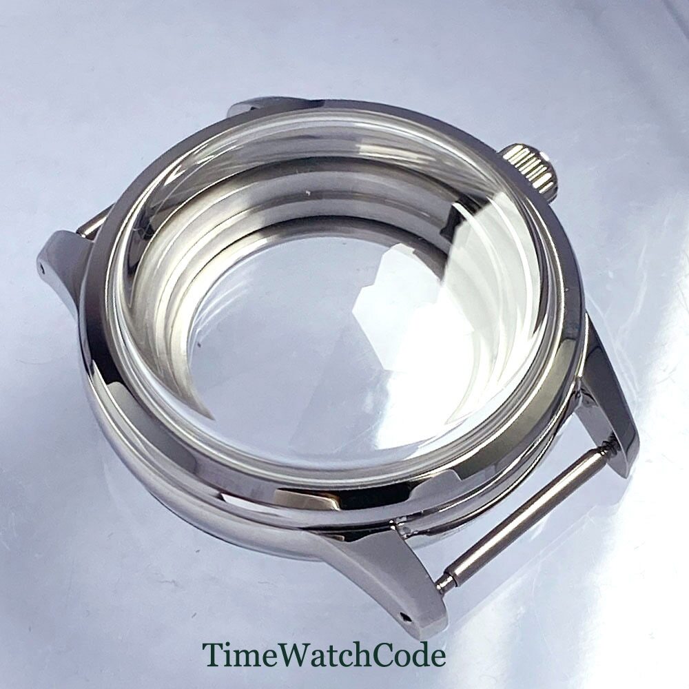 316L Watch Case for NH35 NH38 ETA2824 PT5000 10ATM Domed Sapphire Crystal 40mm