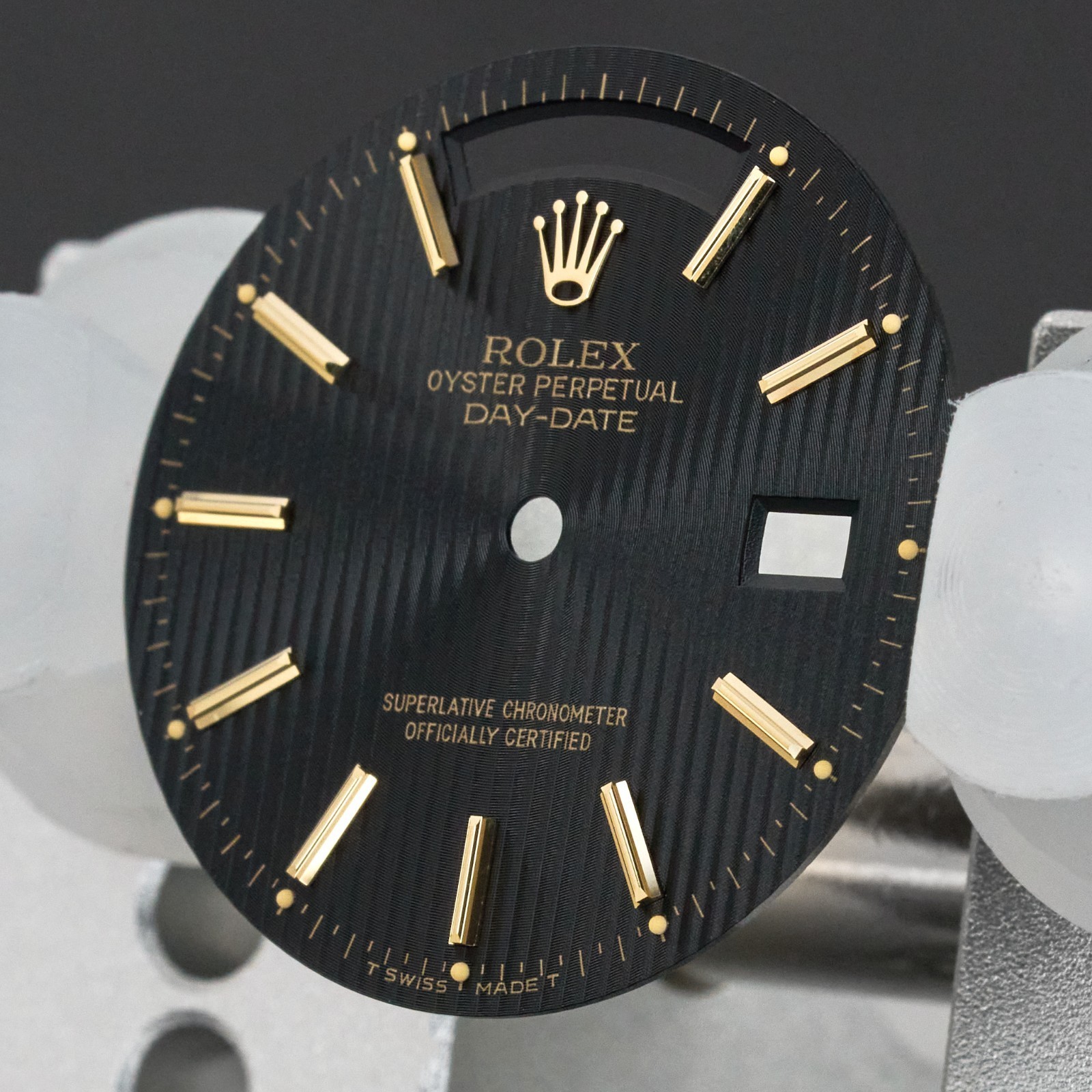 Rolex Day-Date, 18038/18238, Black Tapestry dial, T Swiss Made T