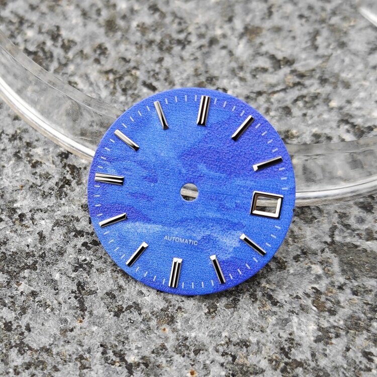 28.5mm GS Sea of Clouds Watch Dial No Lume for Nh34 Nh35 Movement Watch Parts