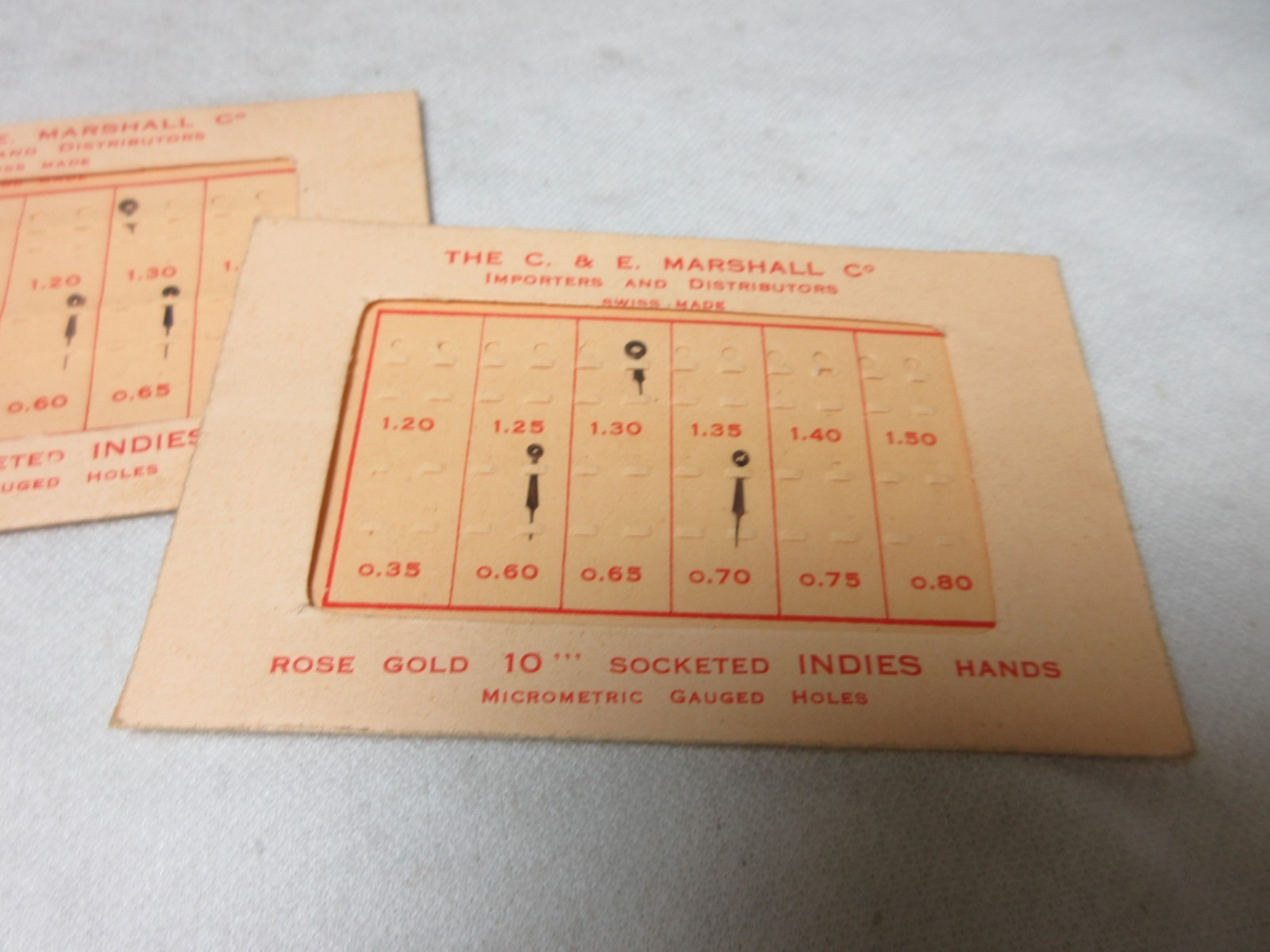 CE MARSHALL WATCH HANDS WATCHMAKER REPLACEMENT PARTS #249
