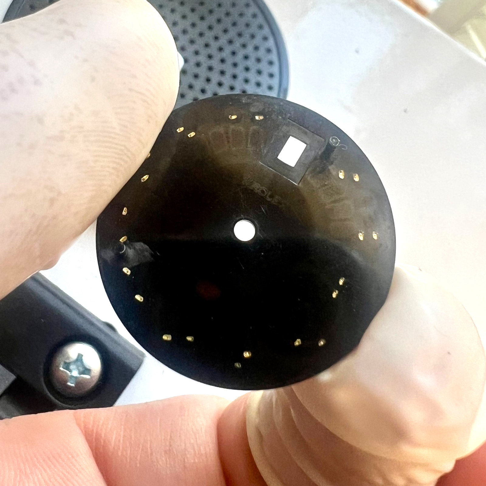 Genuine Rolex Datejust 36 Black Sunray Dial with Yellow Gold Roman Numbers
