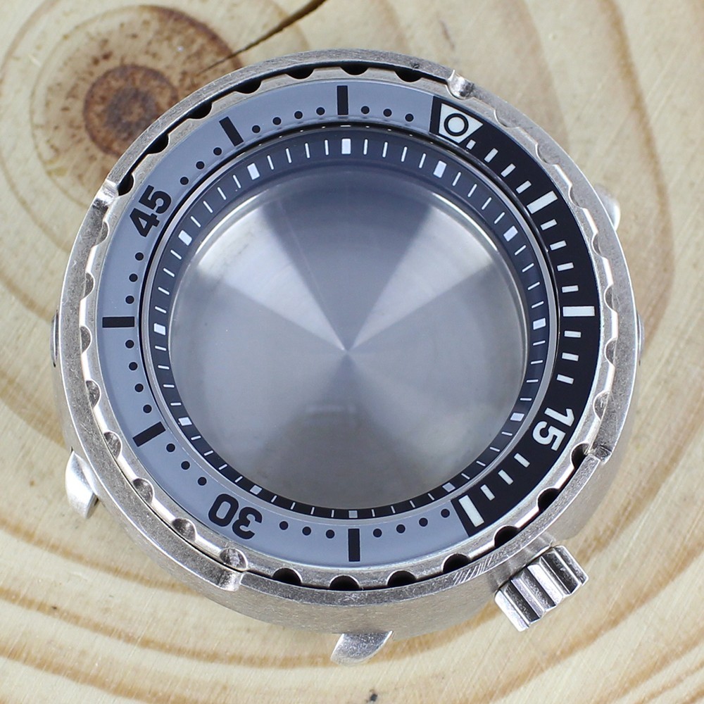 Sapphire Modify Tuna Can SKX Mod Steel Watch Case 47mm For Seiko NH35 34 NH36 38