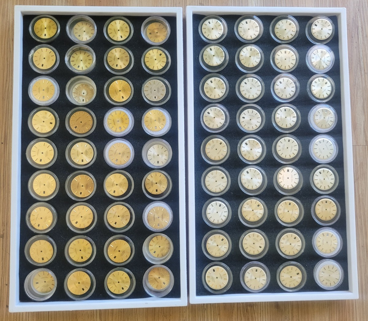 Rolex 36mm datejust all genuine 72 pie pan 1601 and 16013 Q-set dials to restore