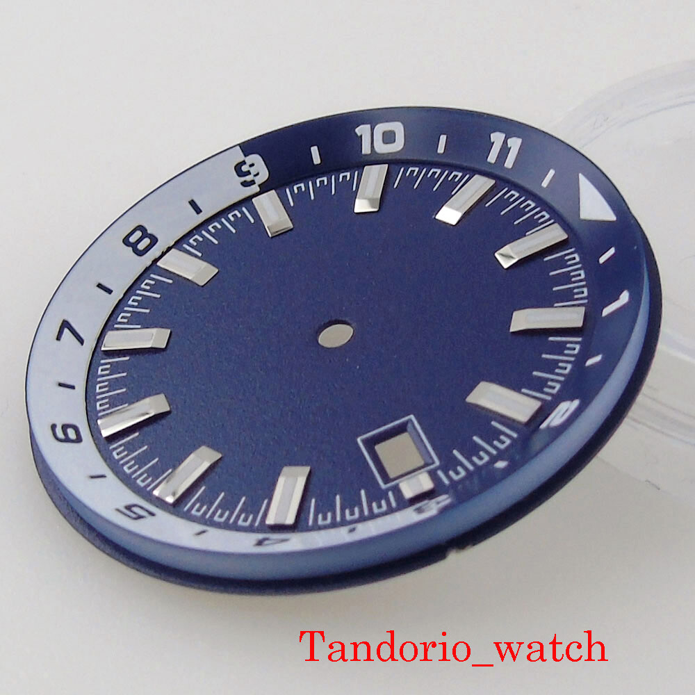 36.6mm Watch Dial For NH35A Automatic Movement Luminous Hands Watch Accessories