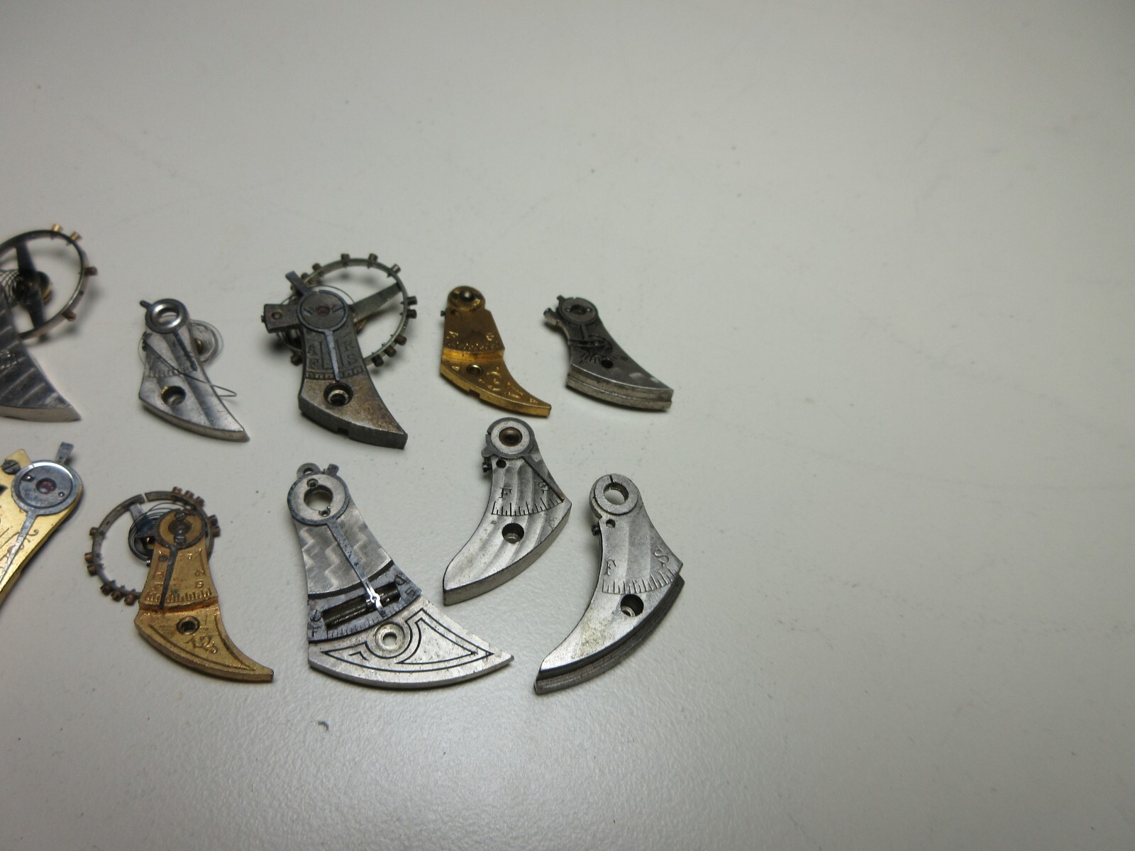 VTG LOT OF POCKET WATCH BALANCE COCKS WATCHMAKER REPLACEMENT PARTS STEAMPUNK #6