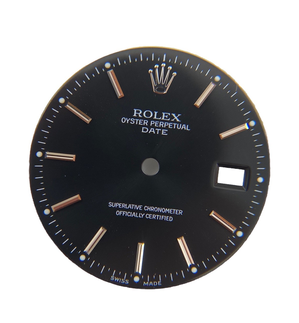 Genuine Rolex 34mm Oyster Perpetual Date 15000 Black/Silver Cal 3035/3135 Dial