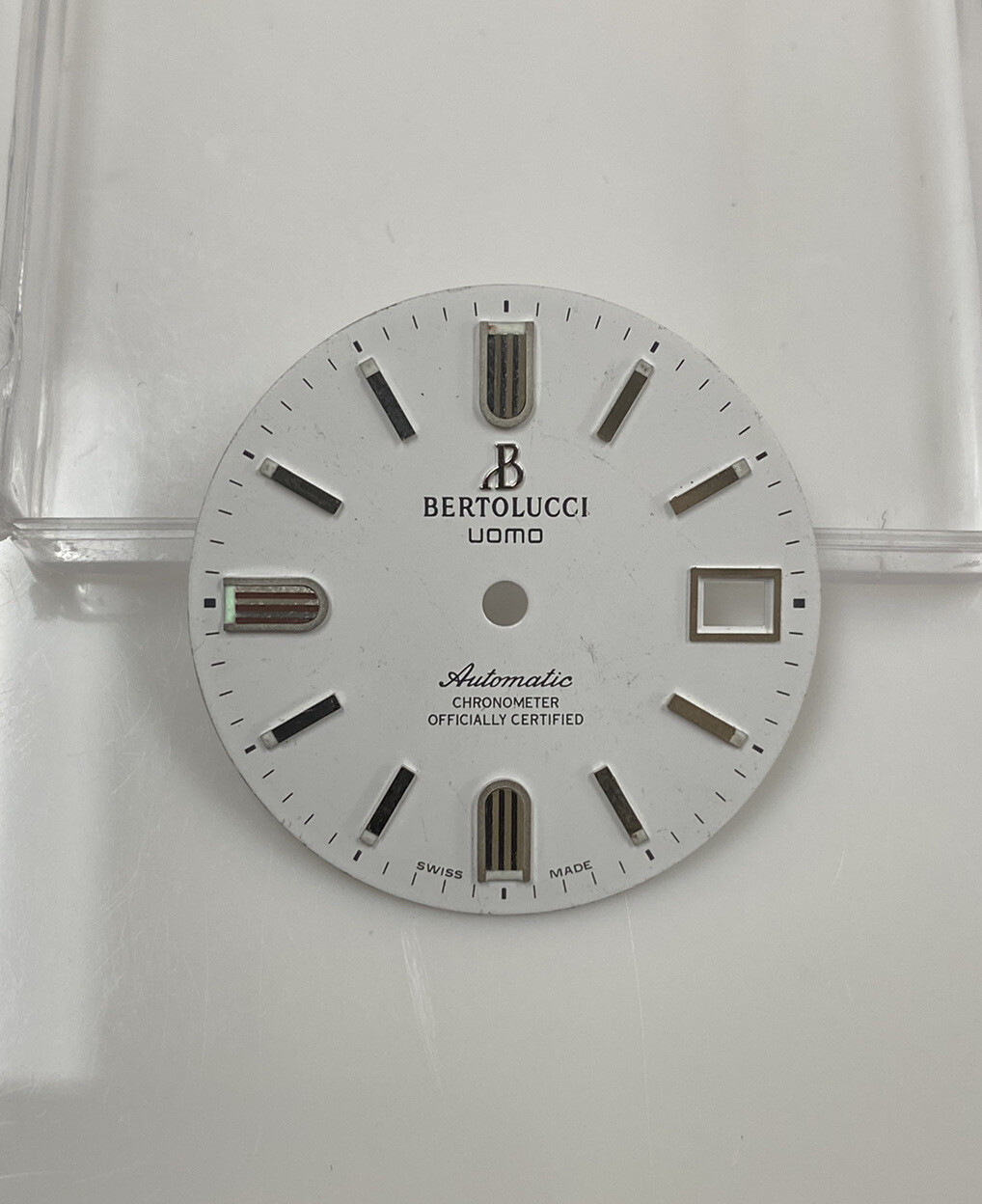 Original Bertolucci Uomo Automatic 28mm White Dial Ref: 884.55.41.10B
