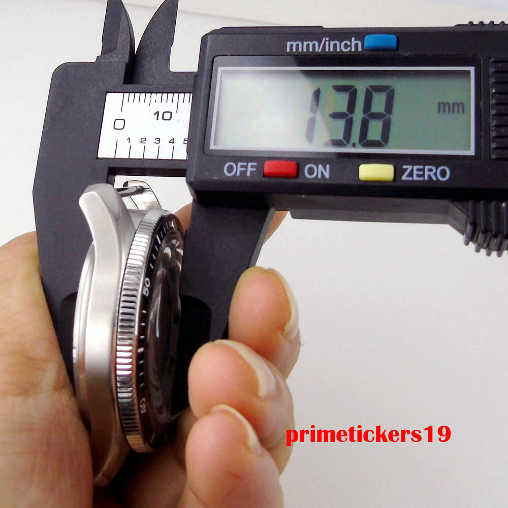 120 Clicks Double Domed Sapphire 20bar 40mm Watch Case Bracelet Fit NH35 PT5000