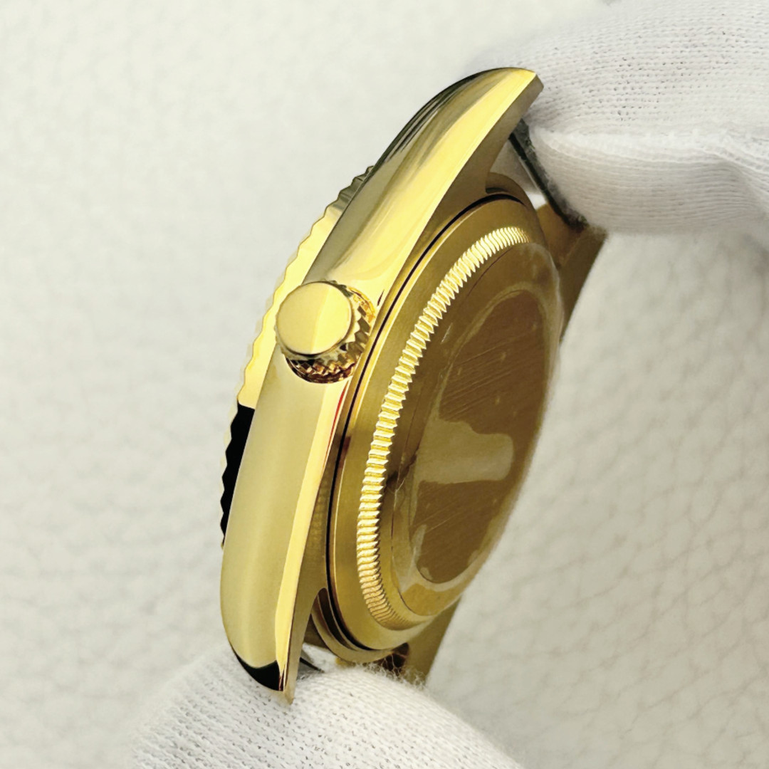 36mm Gold Watch Case 10ATM Fluted Steel Mod Part Sapphire for NH35 NH36 Movement