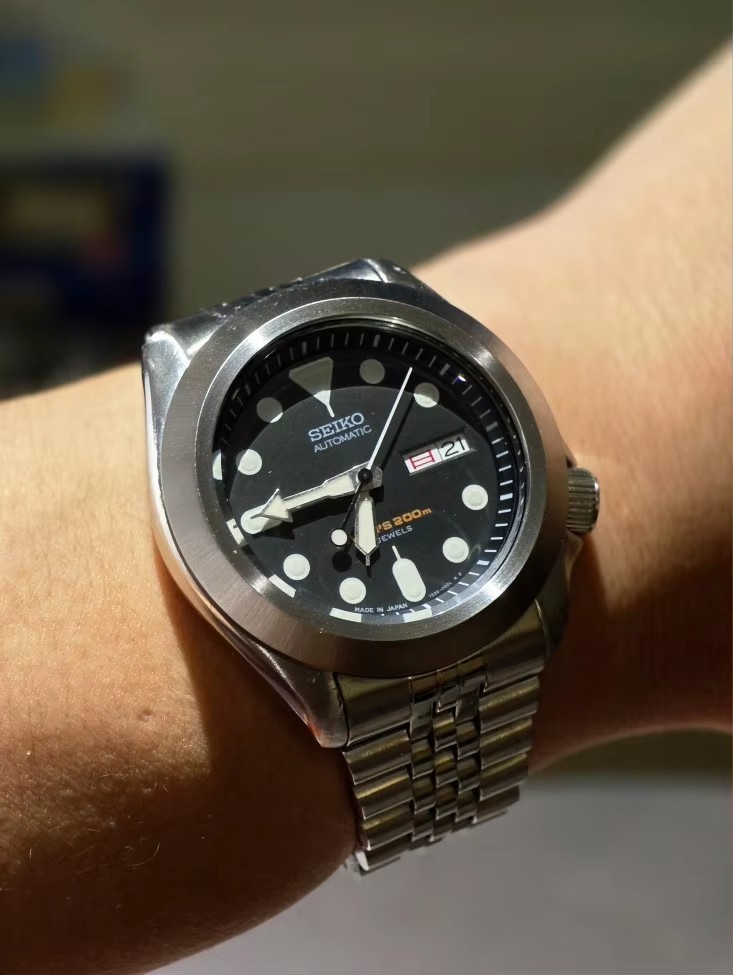 316L Steel Shiny Brushed Pilot Bezel 41mm With Gasket For SKX Style Case Mod